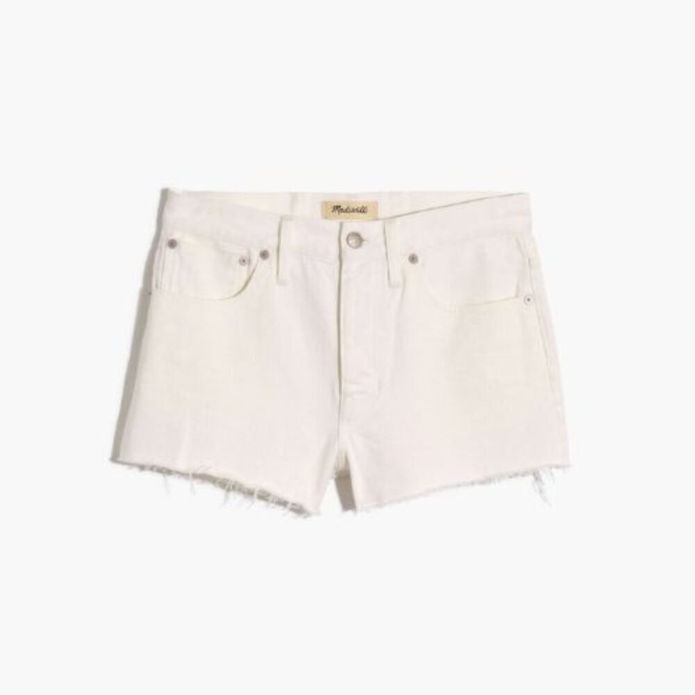 Madewell White Relaxed Denim Shorts Size 30 - 51612